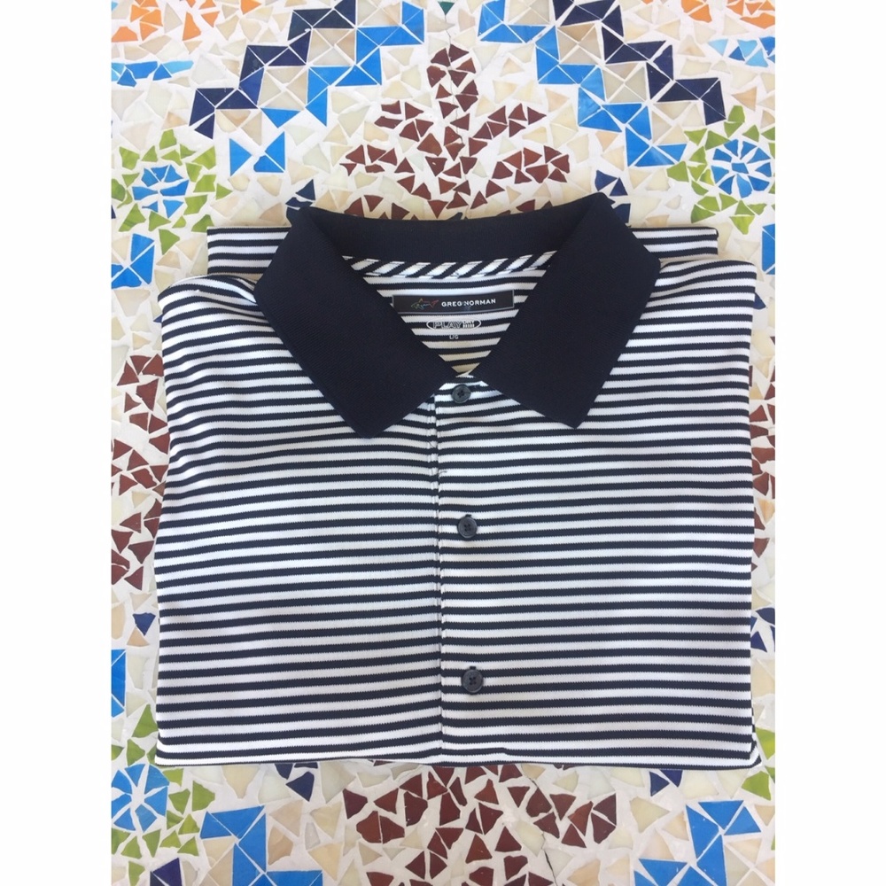 GREG NORMAN Play Dry Short Sleeve Polo Shirt